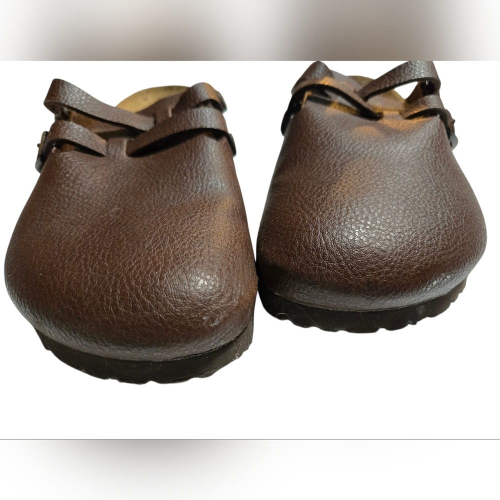 Birki's Camden Brown Leather Two Strap Clogs. Sz 8. EU39 - Picture 3 of 7
